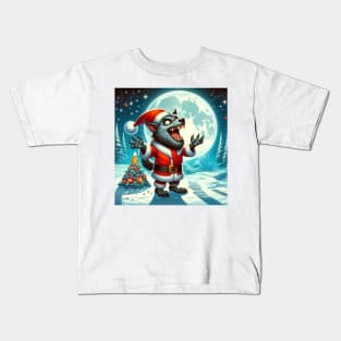 Werewolf Santa Kids T-Shirt